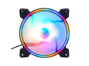 Вентилатор за компютър DeTech 120x120x25mm LED Fan RGB 3pin